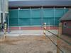 Lint afrastering met 3 groene linten