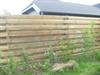 Grenen schutting voor tuinafscheiding