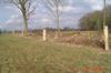 Afrastering met gladdraad en eikenkloofpalen
